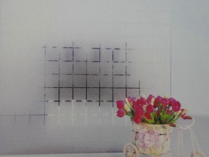 Square Pattern Frosted Glass Film