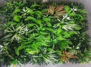 Mix Dry & Green Leaves Shrubs Tiles for Vertical Garden 1mtr x 1mtr (10.78 Sq.ft)