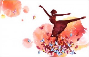 Ballet Girl and Butterfly