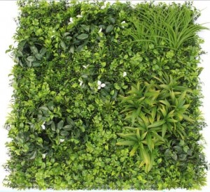 Green Leaves & White Flower Tiles for Vertical Garden 1mtr x 1mtr (10.78 Sq.ft)