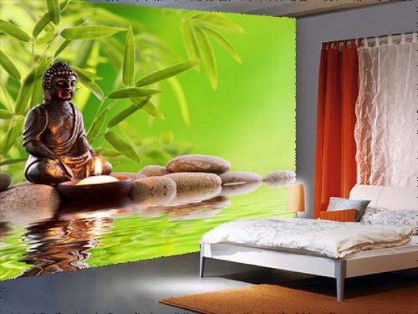 Wallpaper Buddha in Meditation Bamboo Yoga Spa Background 3D Wallpaper  Mural,Living Room Bedroom Wall Papers Home Decor*430cmx300cm : :  Everything Else